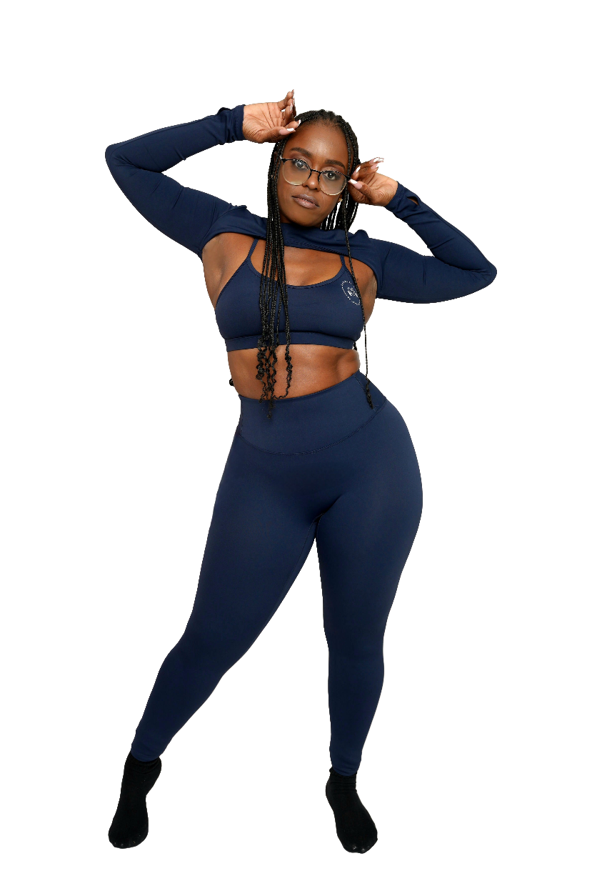 3 Pc Active Sports Set - Navy Blue